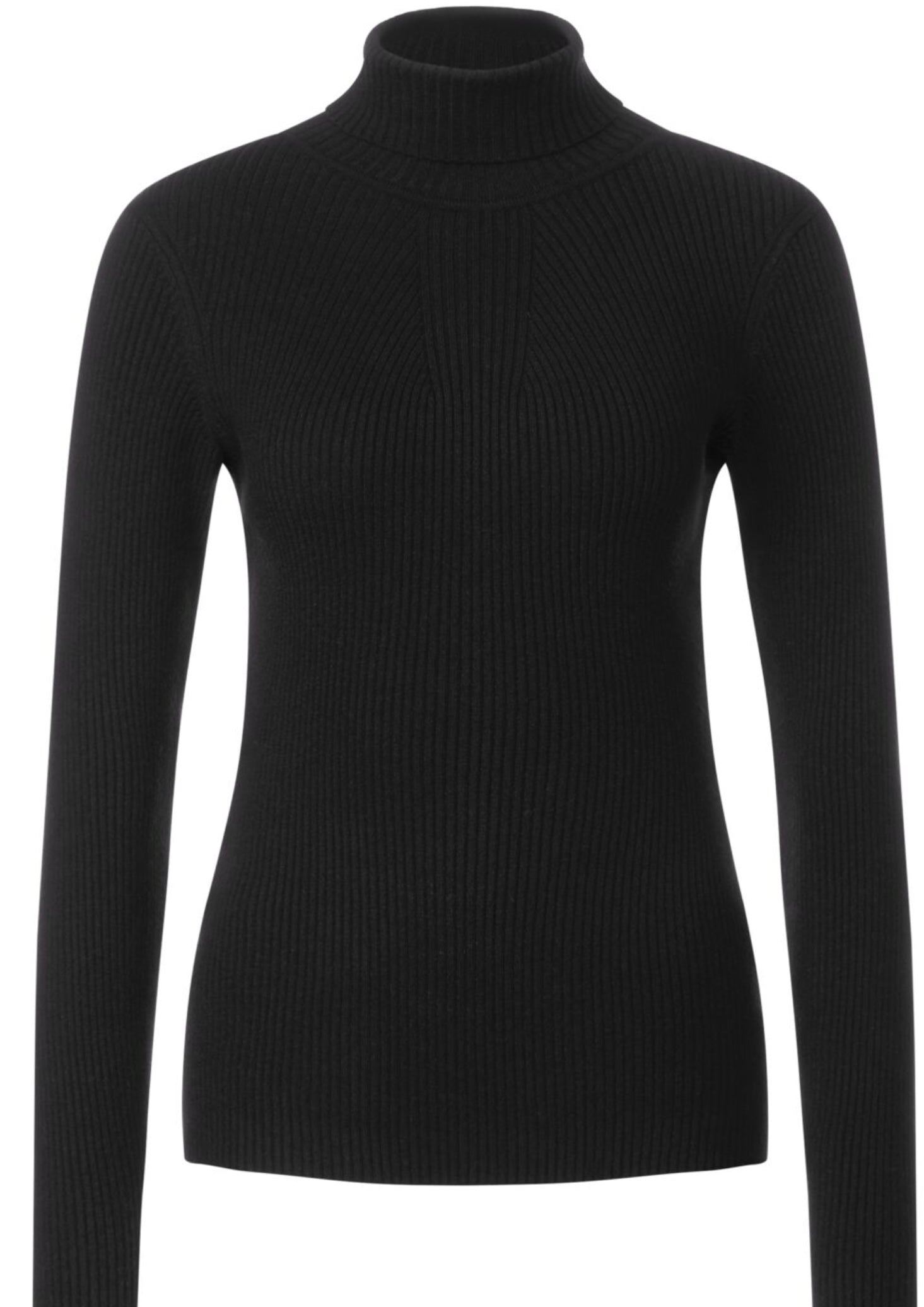 302593 - Black Polo Neck Jumper - Street One