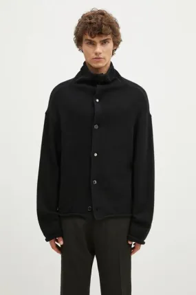 Ader Error wool blend cardigan black color BN01FWKT0703BK