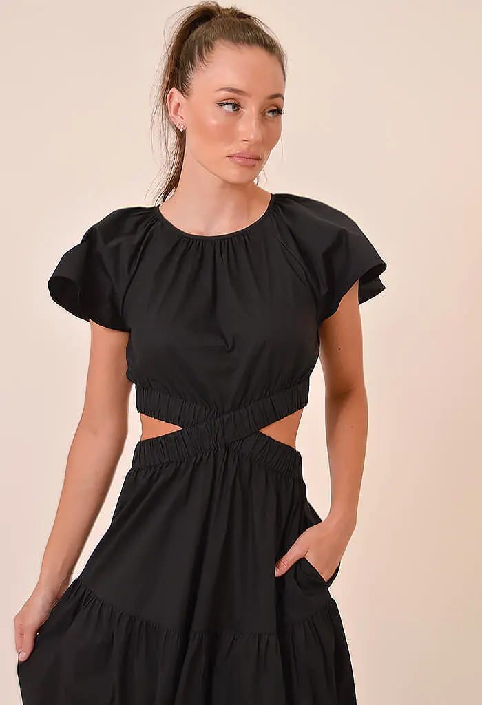 Allegra Cutout Midi Dress