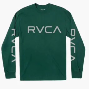 Big Boy RVCA Long Sleeve Tee Hunter Green