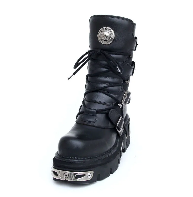 Boots New rock - Basic Boots (373-S4) Black  -  Metal-shop