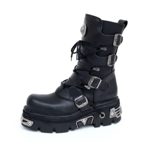 Boots New rock - Basic Boots (373-S4) Black  -  Metal-shop