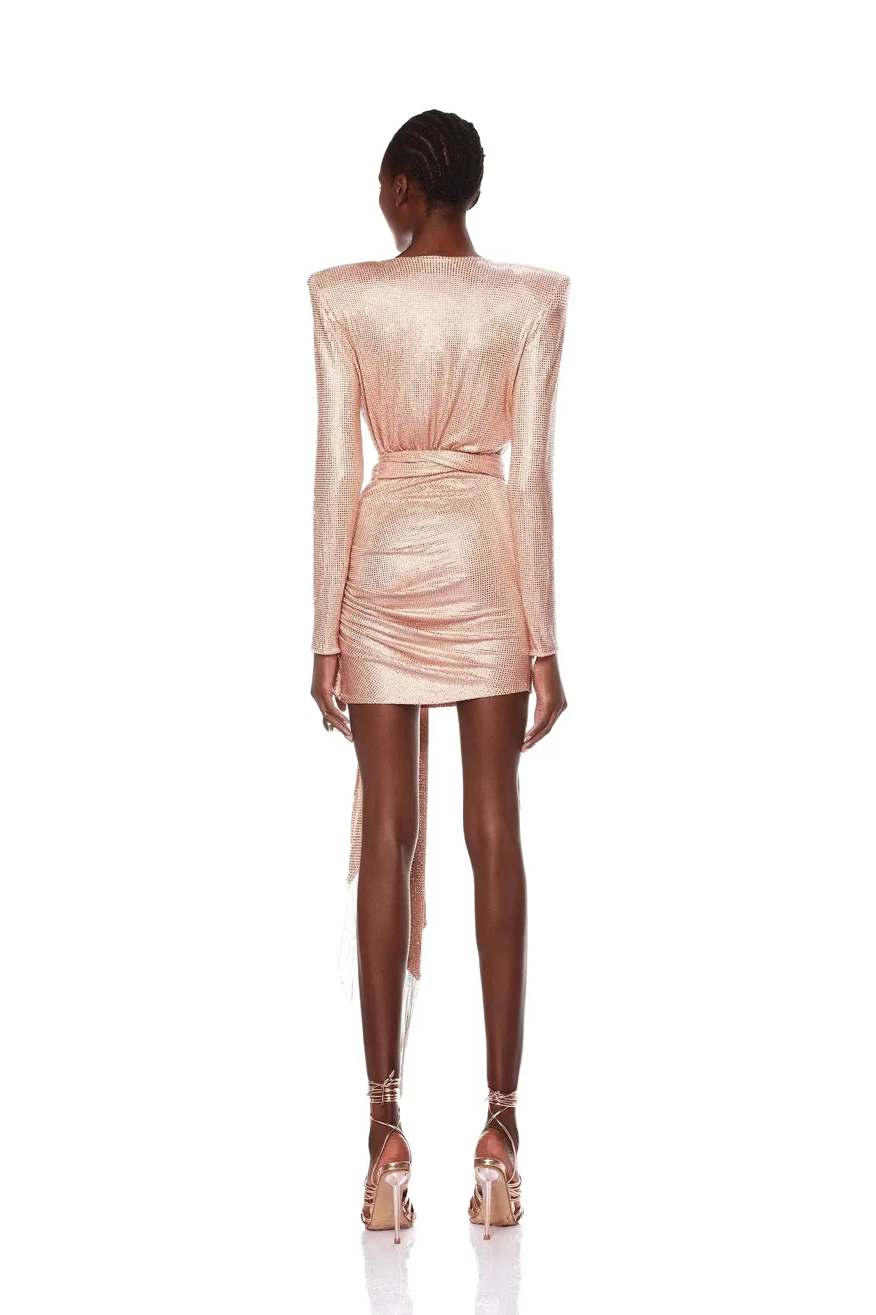 Bronx and Banco - Rihanna Starlight Nude Mini Dress - Nude