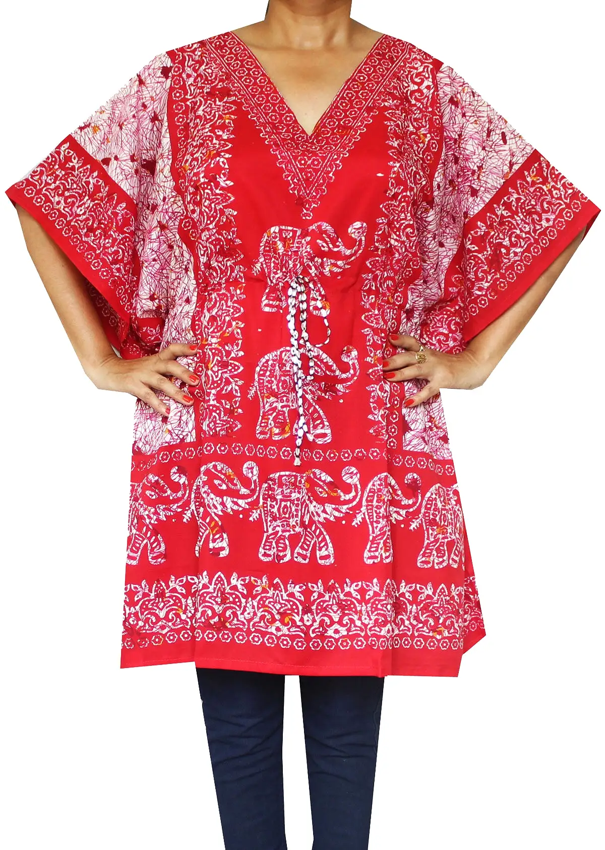 Caftan Printed Womens Tunic Beach Dress