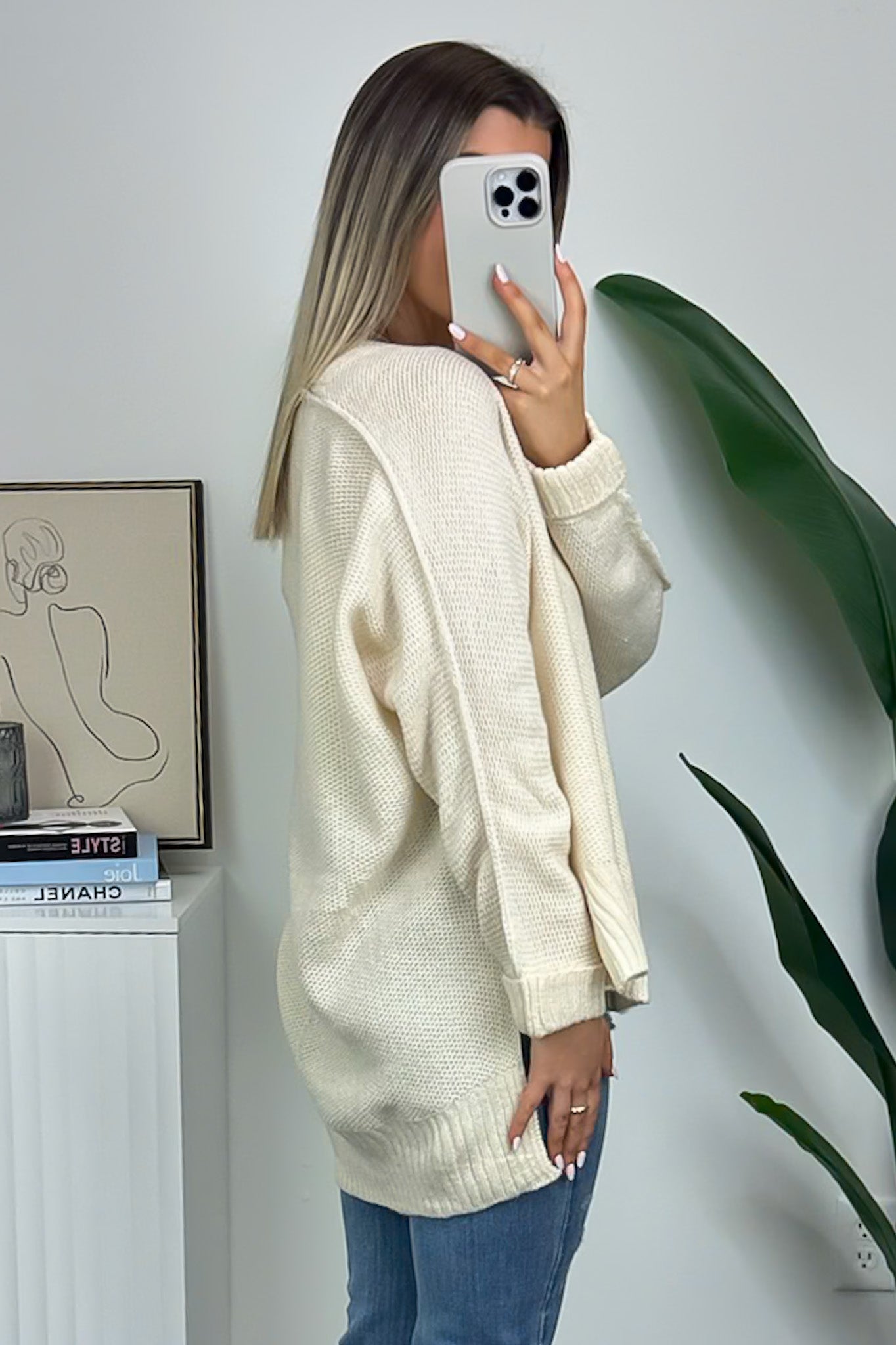 Carlene V-Neck High Low Sweater - FINAL SALE