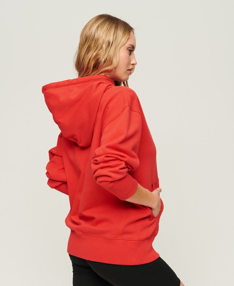 Code Heraldry Oversized Hoodie | Sunset Red