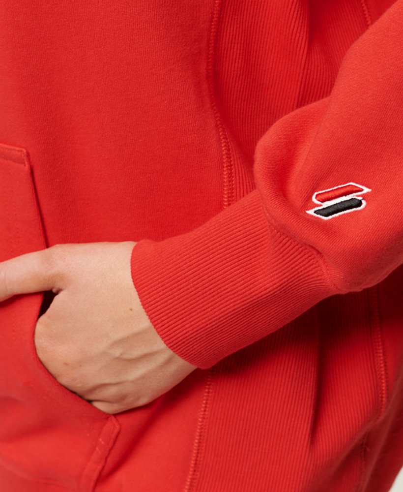 Code Heraldry Oversized Hoodie | Sunset Red