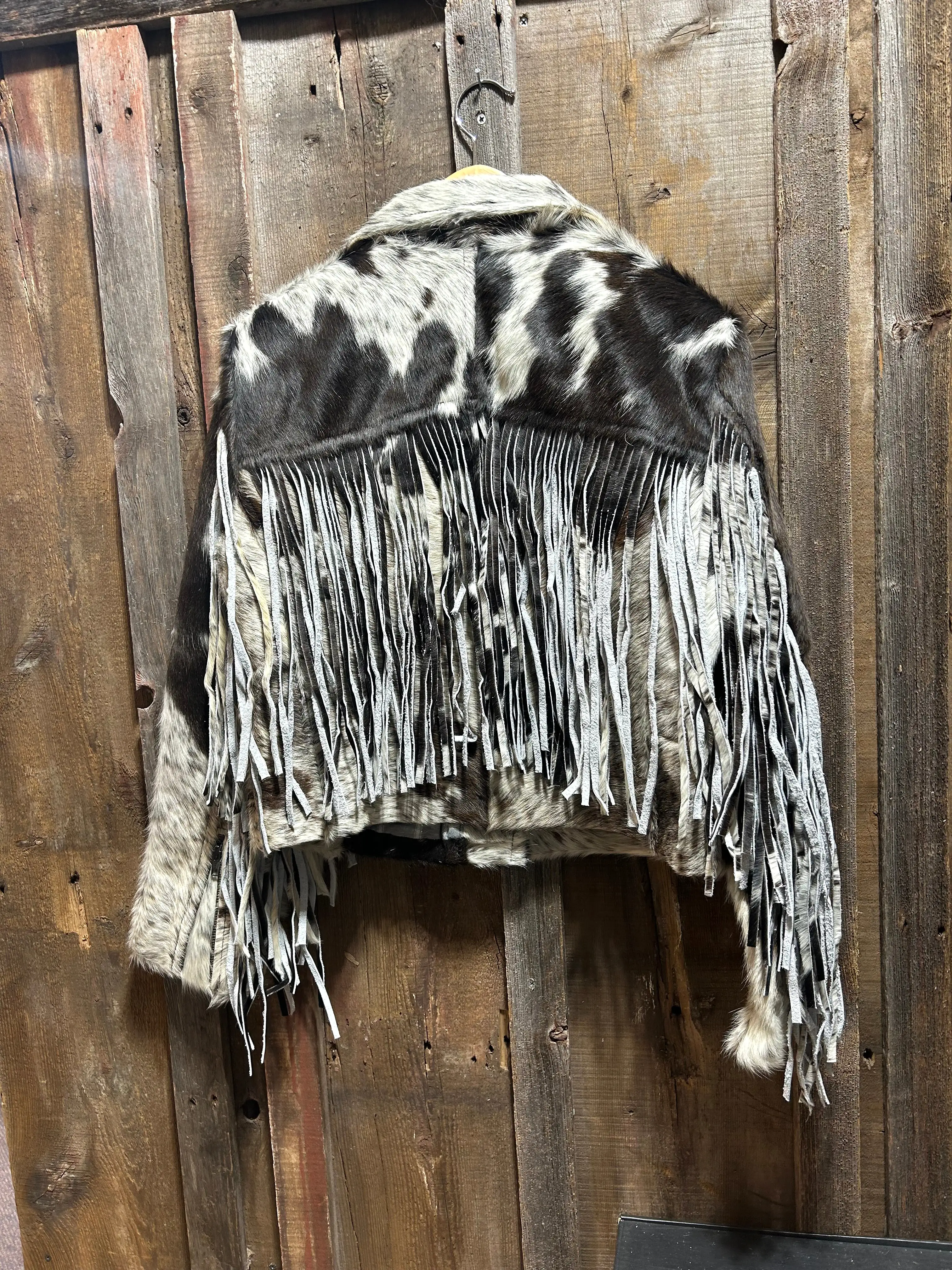 Cowhide Fringe Jacket L