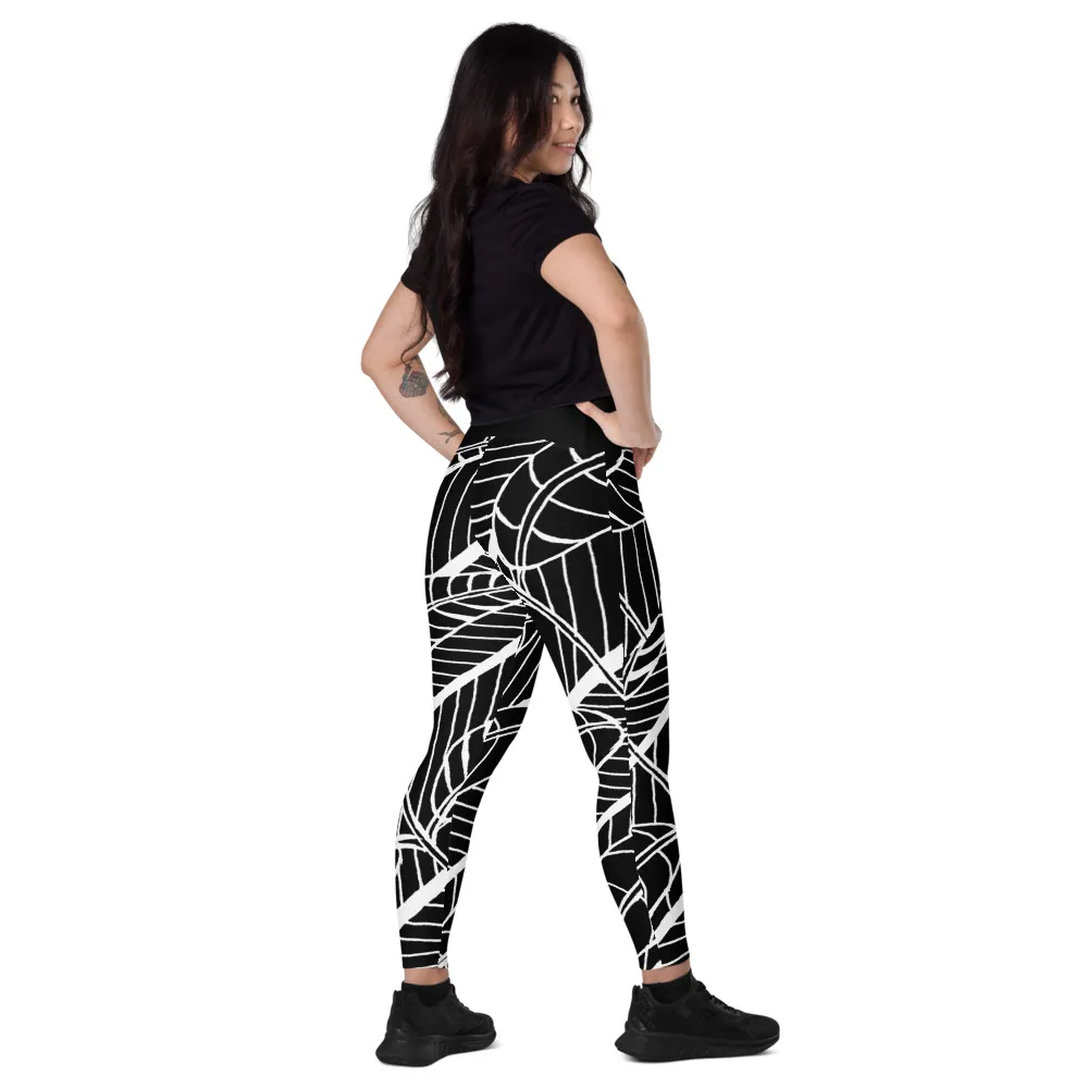 Crossover leggings with pockets – Austin Pecan