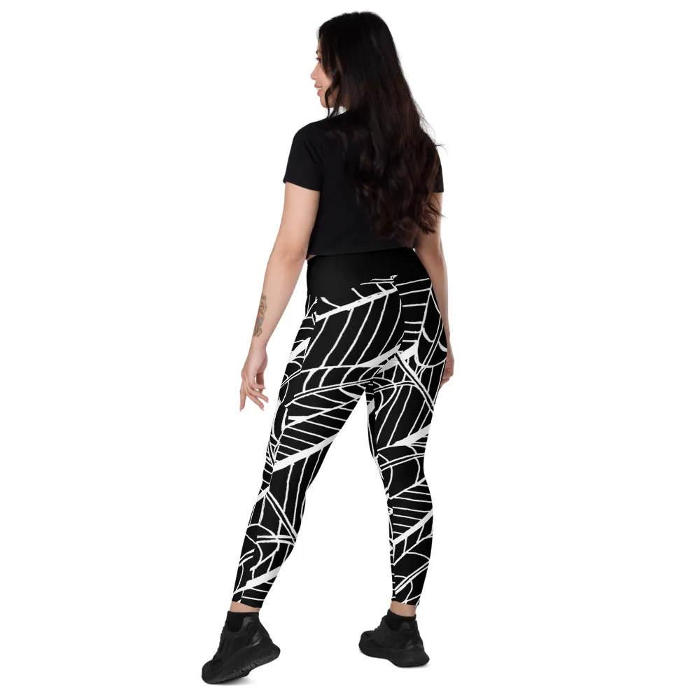 Crossover leggings with pockets – Austin Pecan