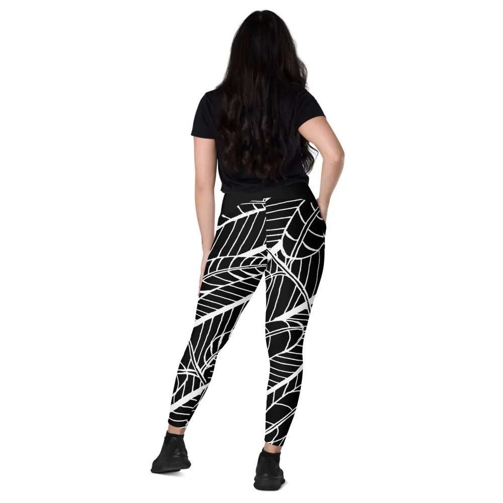 Crossover leggings with pockets – Austin Pecan