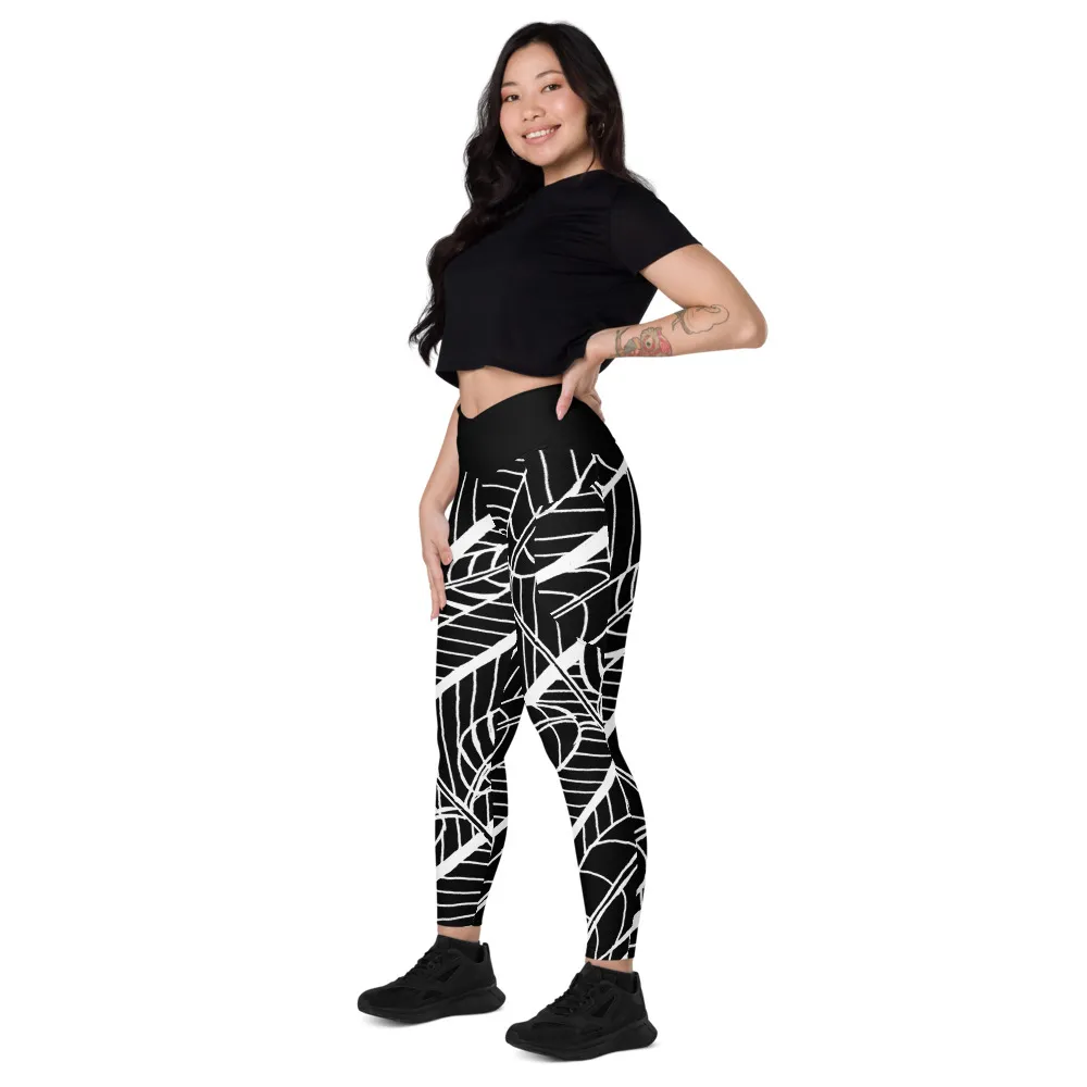 Crossover leggings with pockets – Austin Pecan