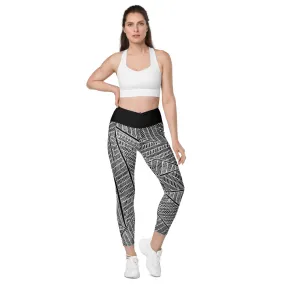 Crossover leggings with pockets – Noor