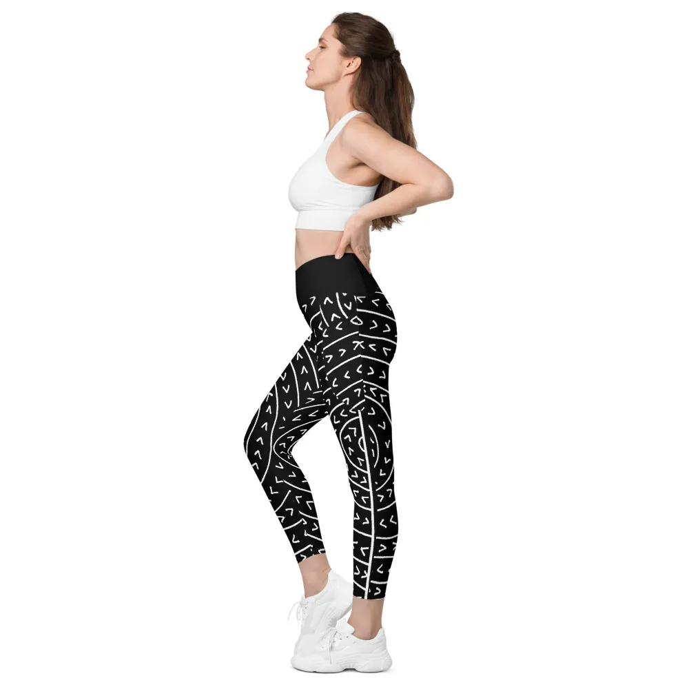 Crossover leggings with pockets – The Vowel O