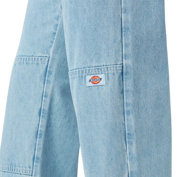 Dickies Loose Fit Double Knee Jeans - Light Denim