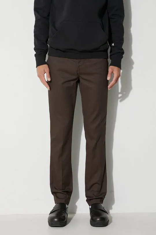 Dickies trousers men's brown color