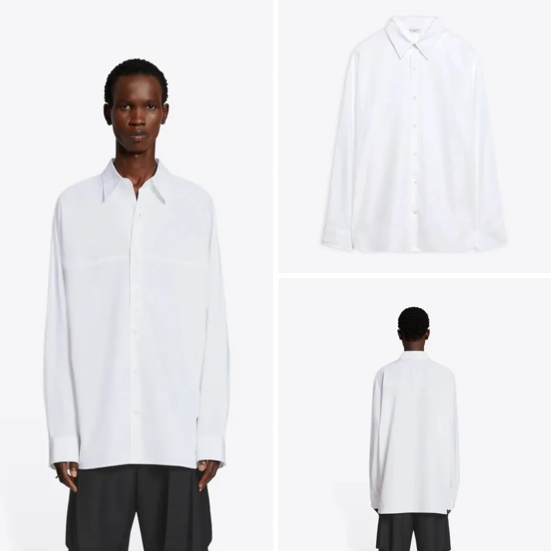 Dries Van Noten  |Blended Fabrics Long Sleeves Plain Designers Shirts