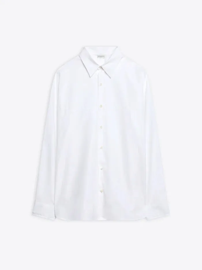 Dries Van Noten  |Blended Fabrics Long Sleeves Plain Designers Shirts