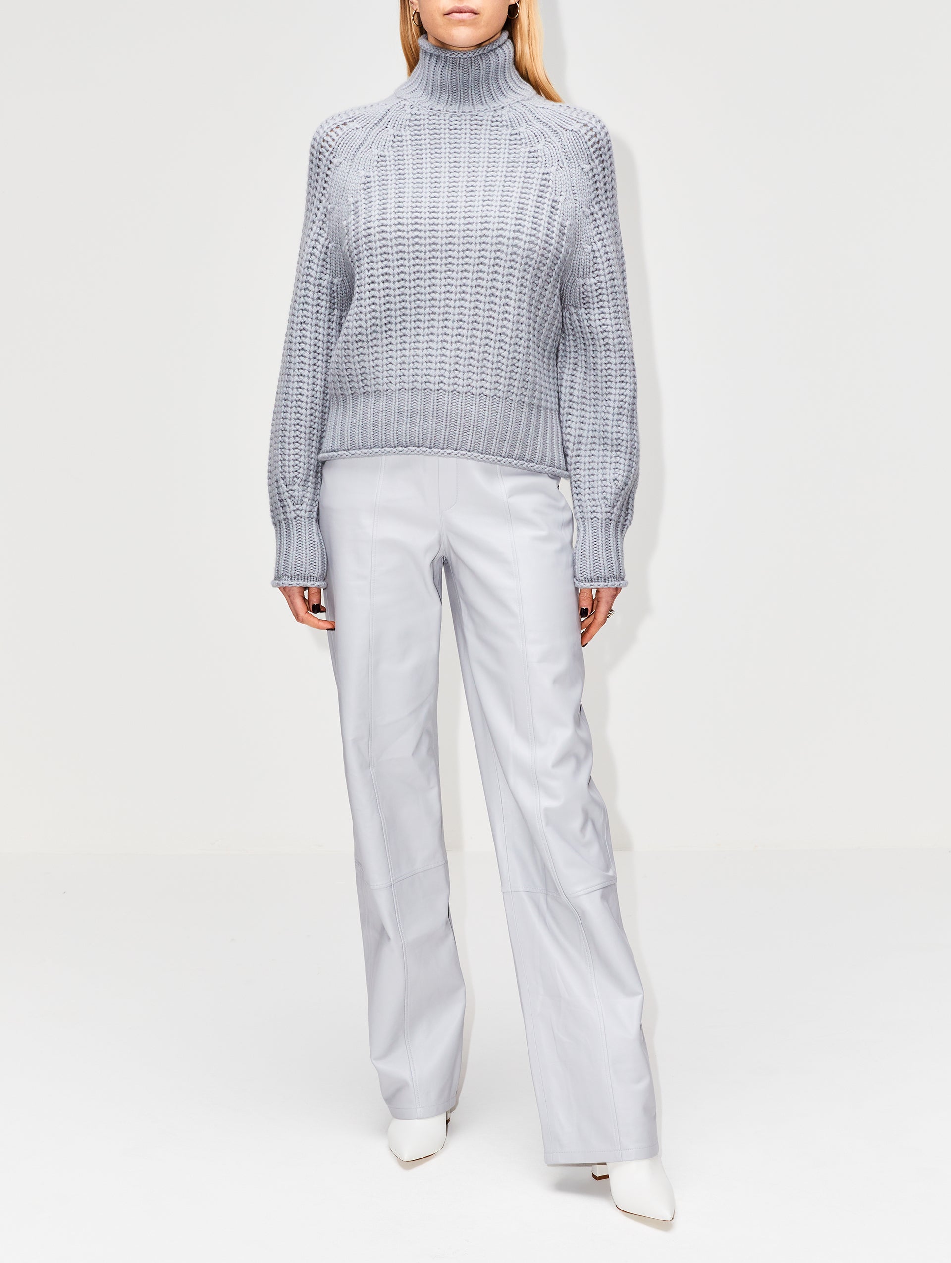 Ellis Hand Knit Turtleneck Top