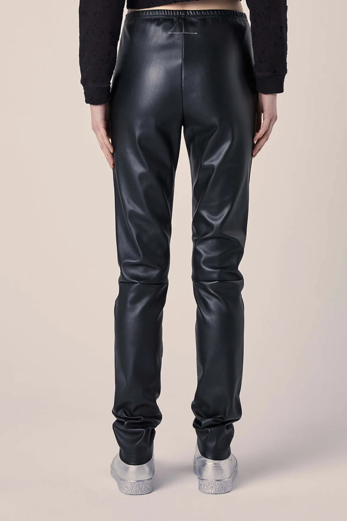 Faux leather leggings - Black