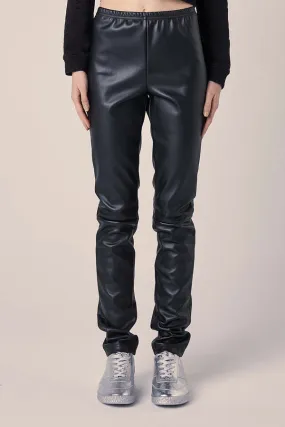 Faux leather leggings - Black