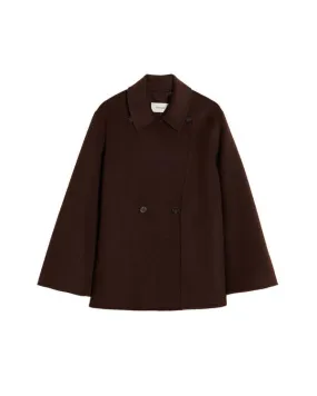 Felsa Wool Peacoat - Dark Brown