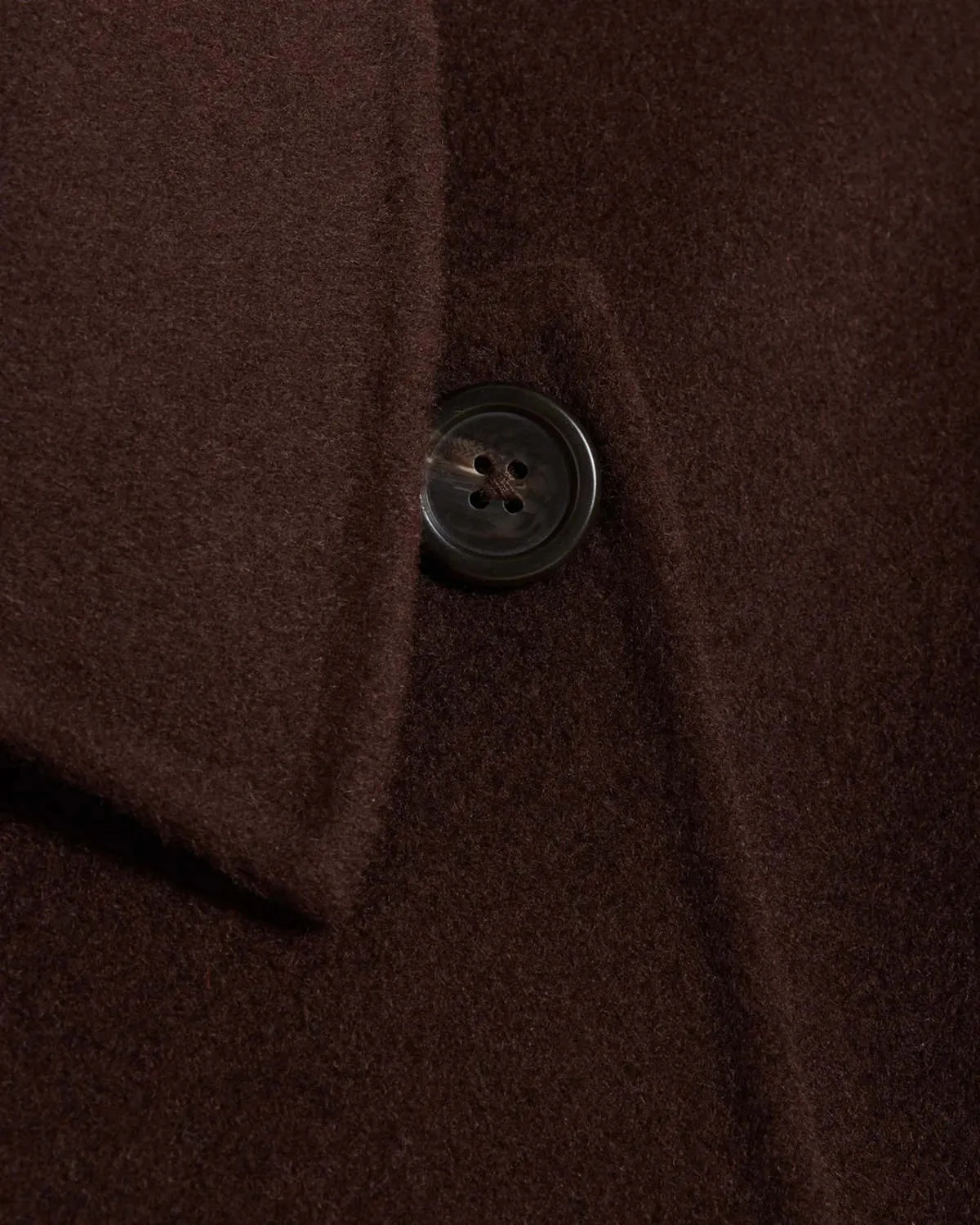 Felsa Wool Peacoat - Dark Brown