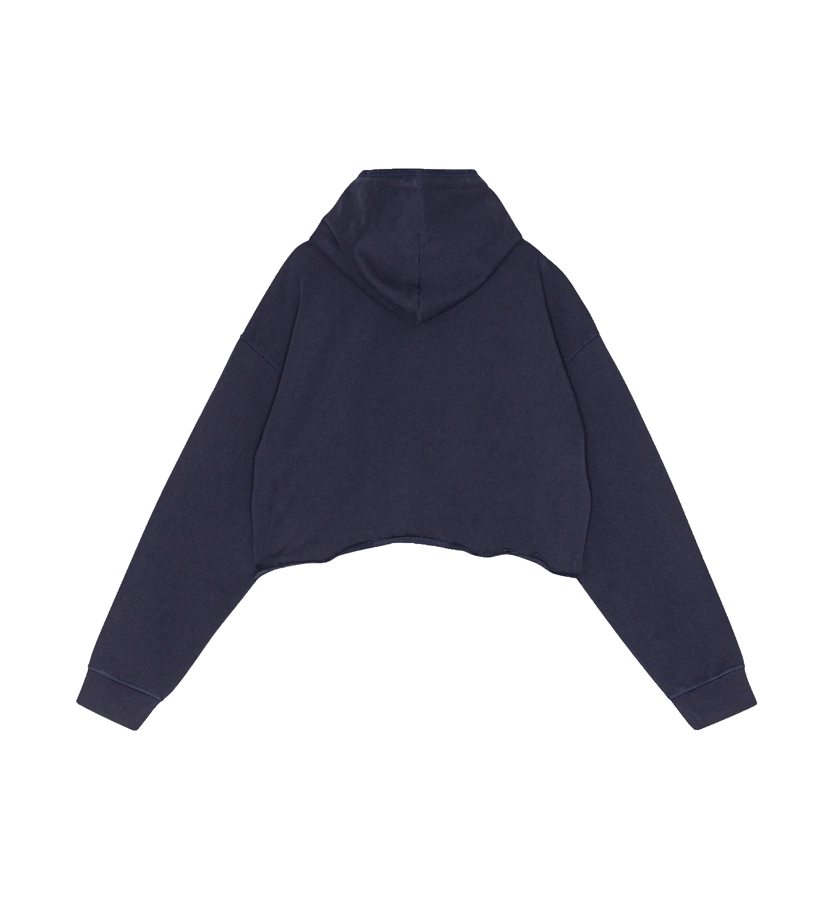 GANNI Dark Blue Isoli Cropped Hoodie