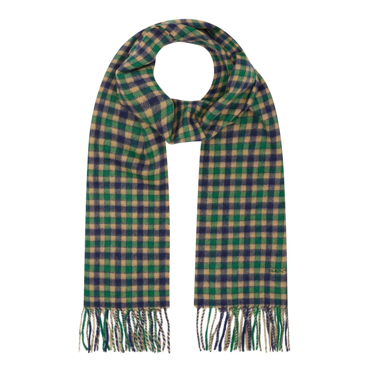 GANT Gingham Fringe Scarf - 374