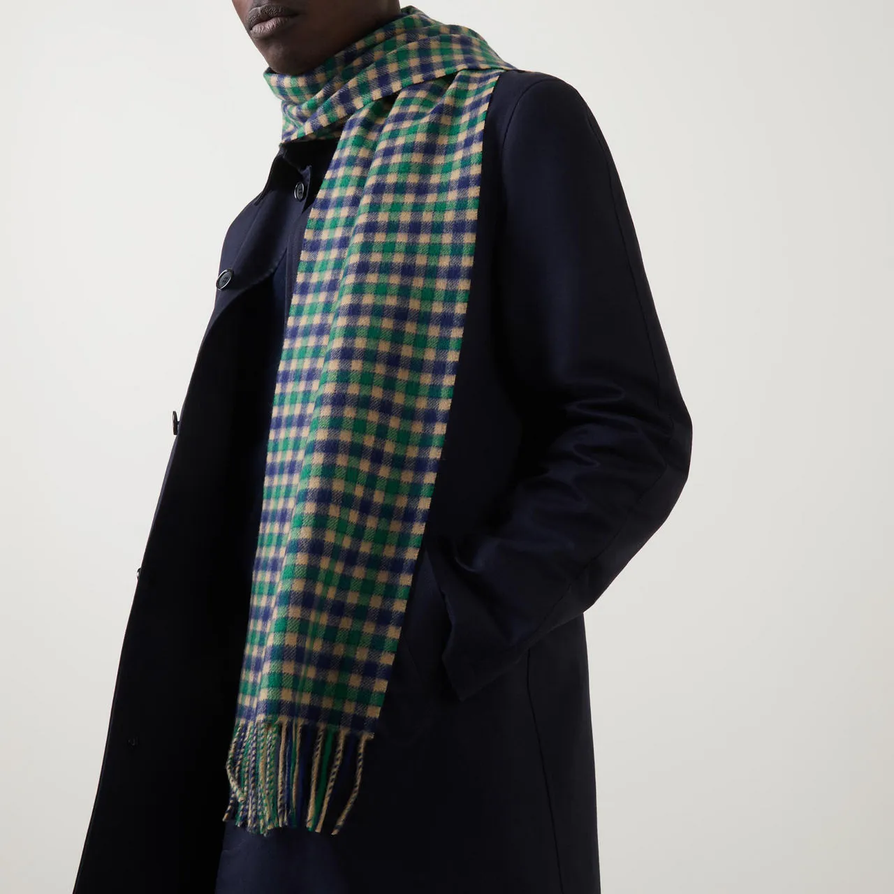 GANT Gingham Fringe Scarf - 374