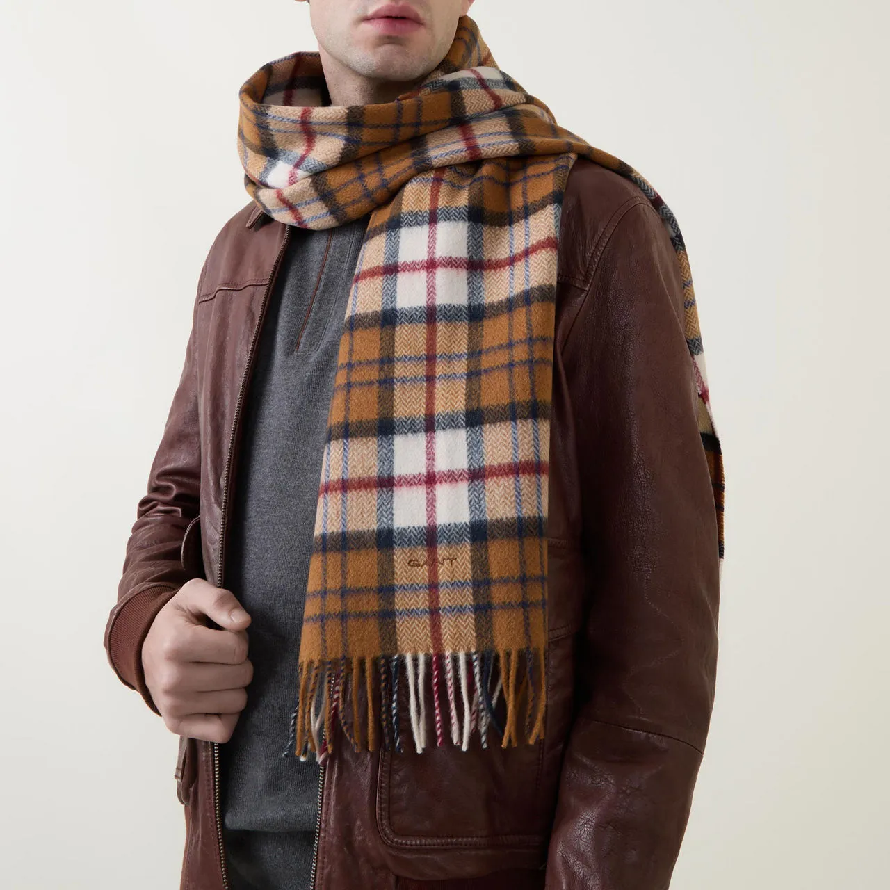 GANT H-Bone Check Scarf - 227