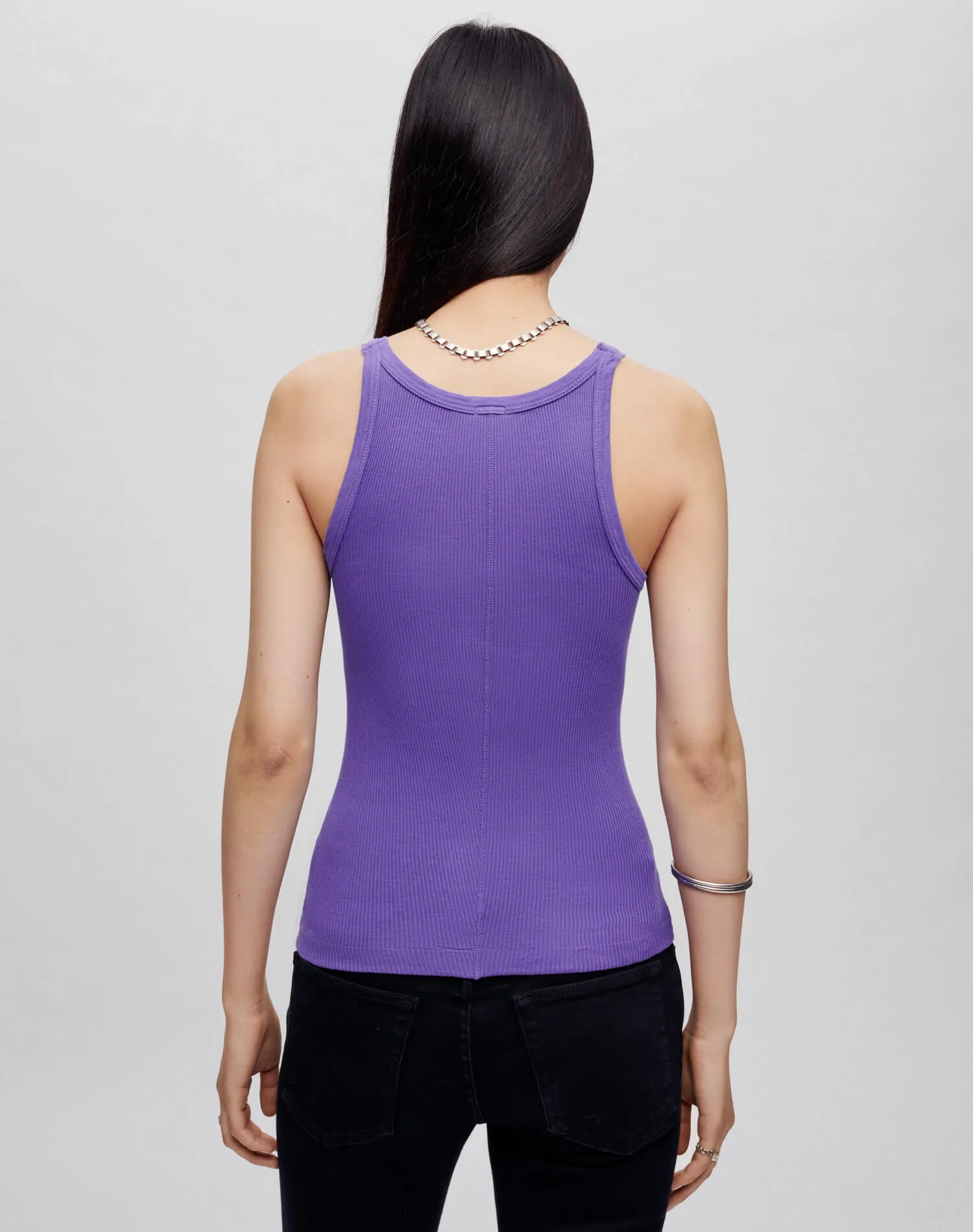 Hanes Ribbed Tank - Jacaranda