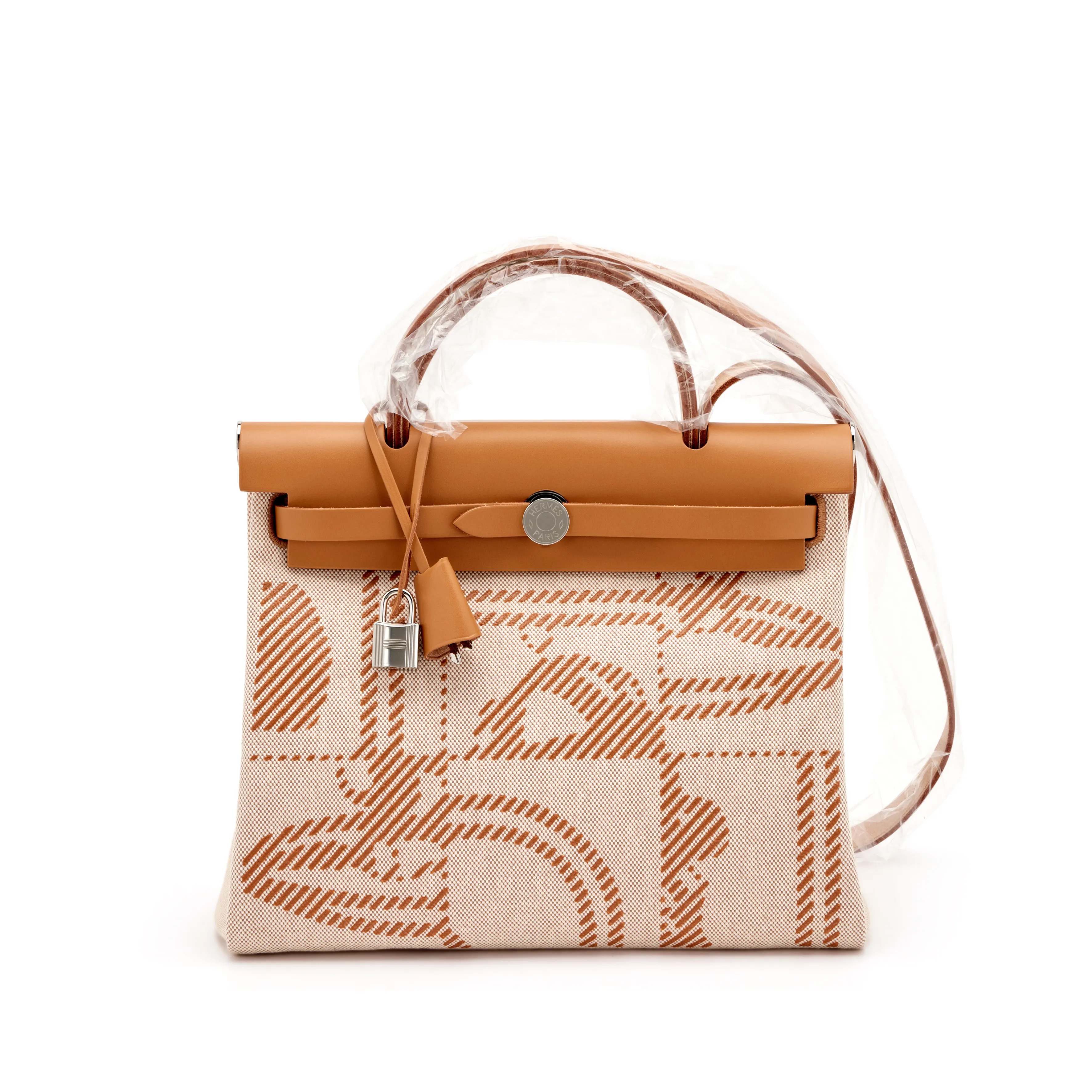 Hermès Gold Vache Hunter and Toile Brides de Gala Herbag 31 Palladium Hardware, 2022