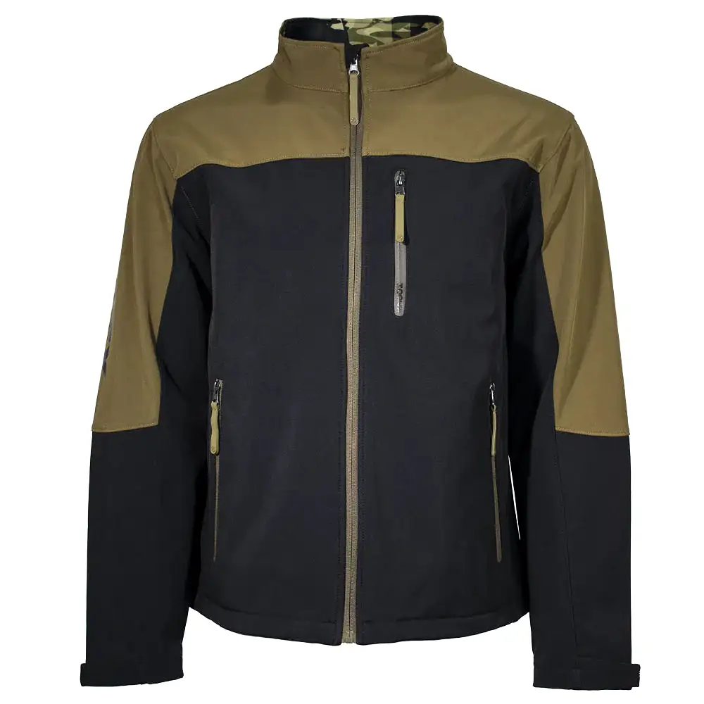 HOOEY HOOEY SOFTSHELL JACKET BLACK/OLIVE