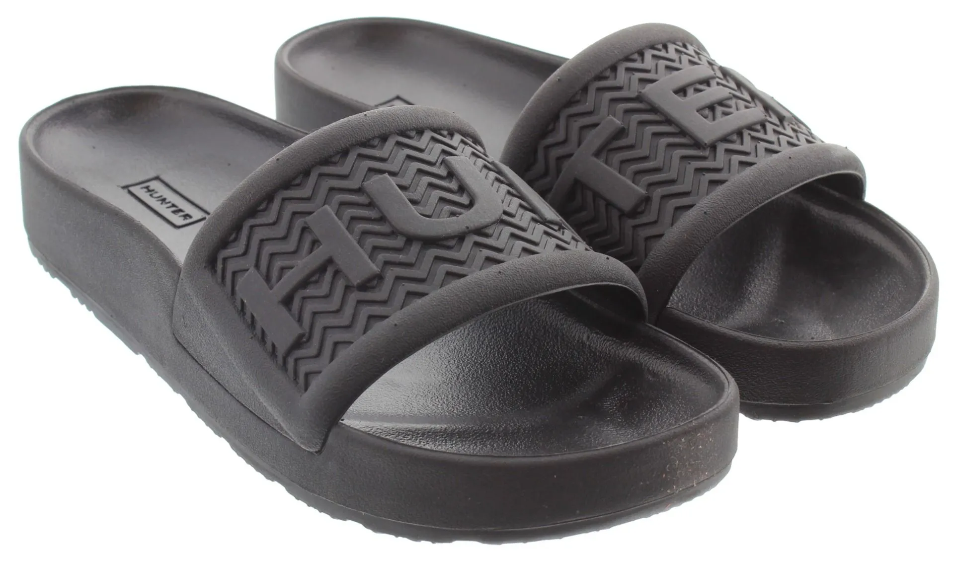 HUNTER Adults Bloom Slides In Black