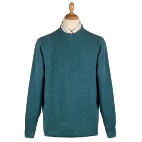 Hunter Green Lambswool Crew Neck Jumper