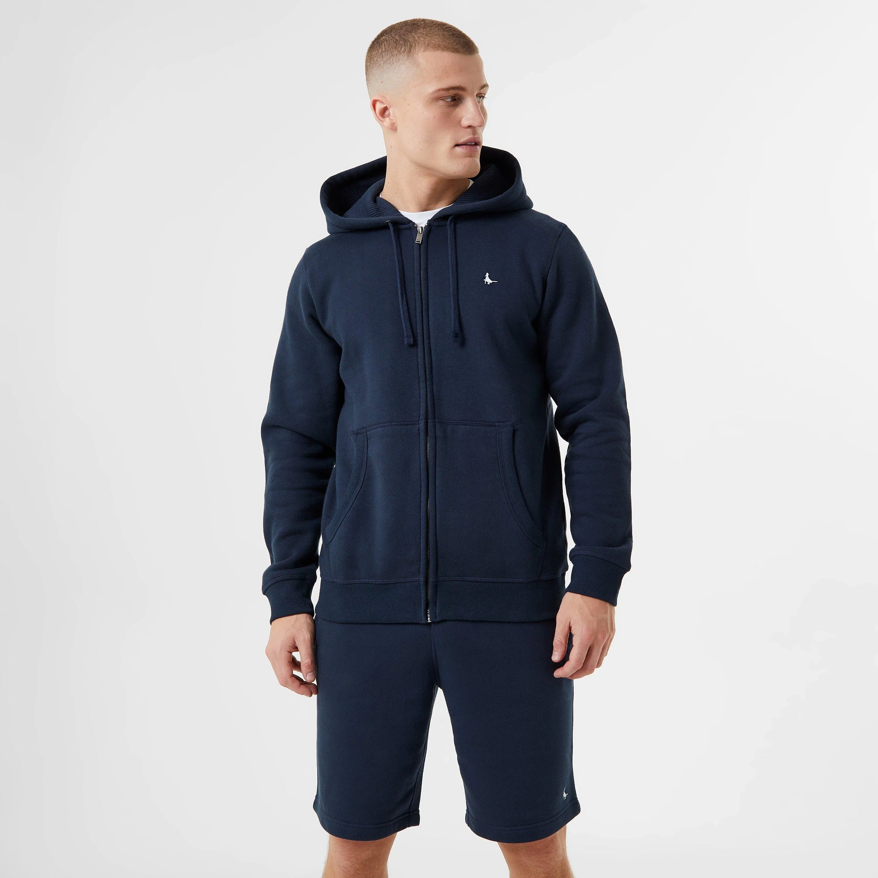 Jack Wills Pinebrook Pheasant Logo Zip Hoodie