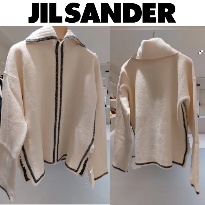 Jil Sander  |Casual Style Long Sleeves Elegant Style Outlet