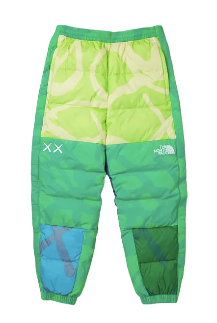 KAWS x The North Face Puffer Pants Green