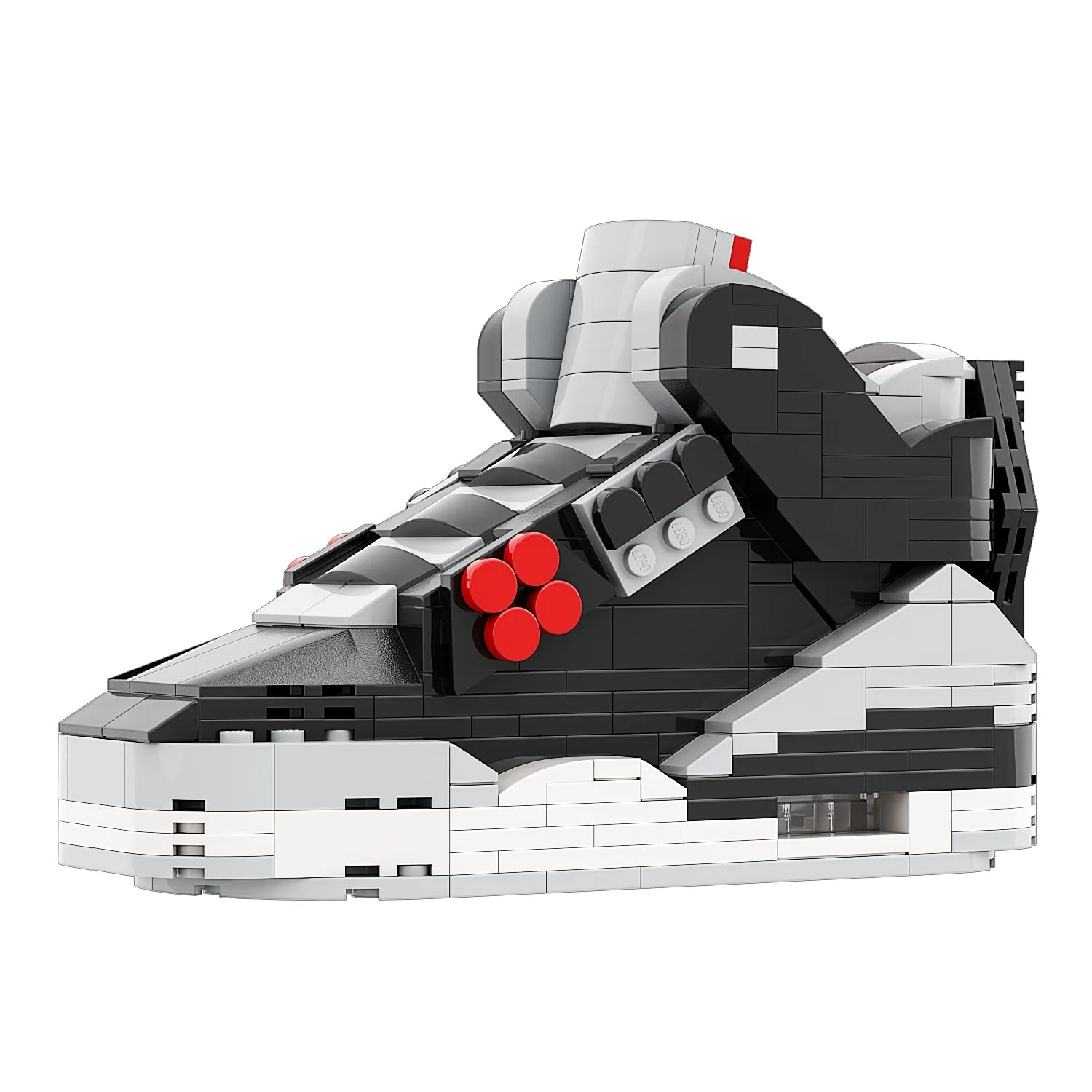 KICKSMINI AJ3 Black Cement Sneaker Bricks