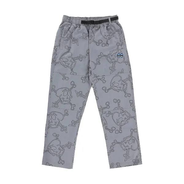 Krooked Style Eyes Ripstop Pants - Grey/Black