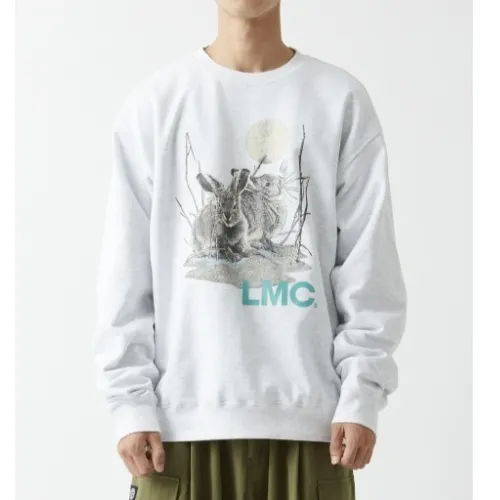 LMC  |Unisex Street Style Long Sleeves Logo Sweatshirts