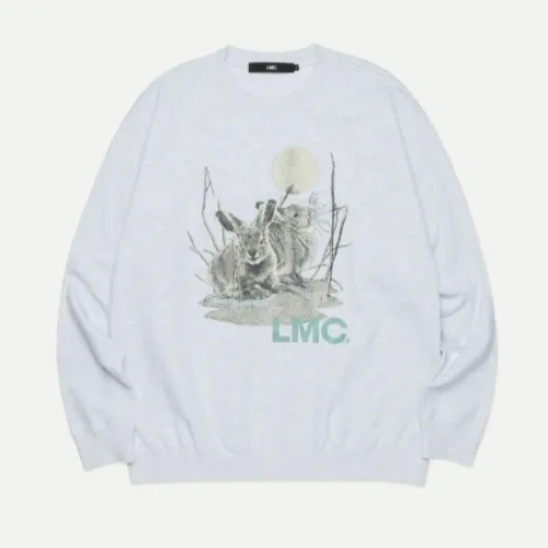 LMC  |Unisex Street Style Long Sleeves Logo Sweatshirts