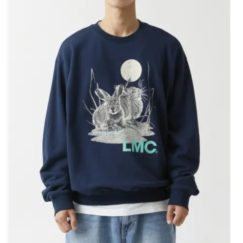 LMC  |Unisex Street Style Long Sleeves Logo Sweatshirts