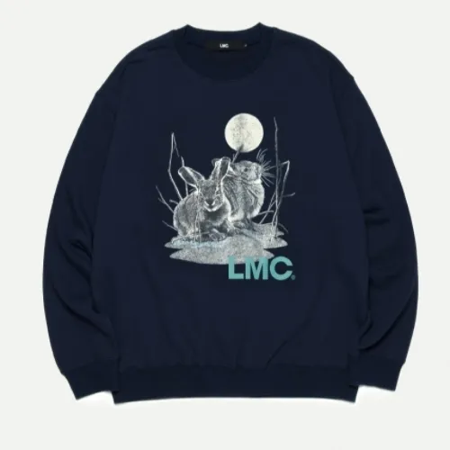 LMC  |Unisex Street Style Long Sleeves Logo Sweatshirts