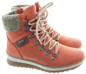 LUNAR Ladies Sycamore Waterproof Boots In Orange