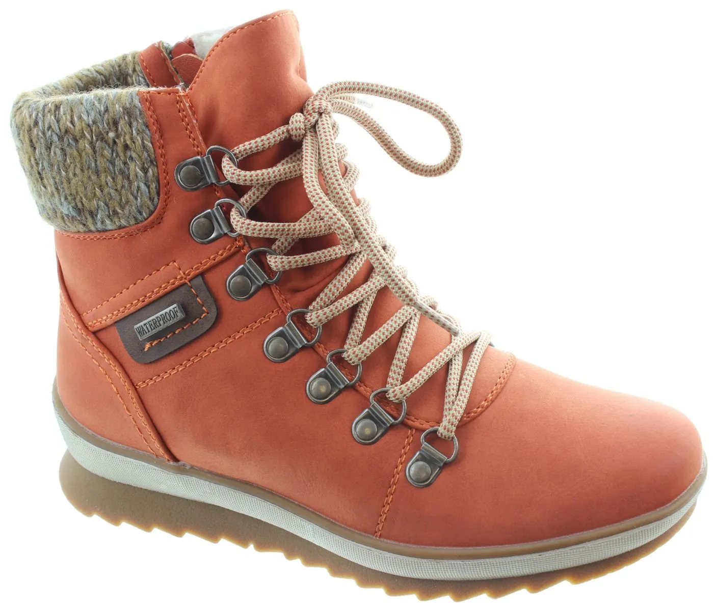 LUNAR Ladies Sycamore Waterproof Boots In Orange