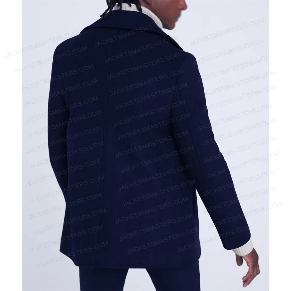 Malte Gårdinger Young Royals Navy Wool Peacoat