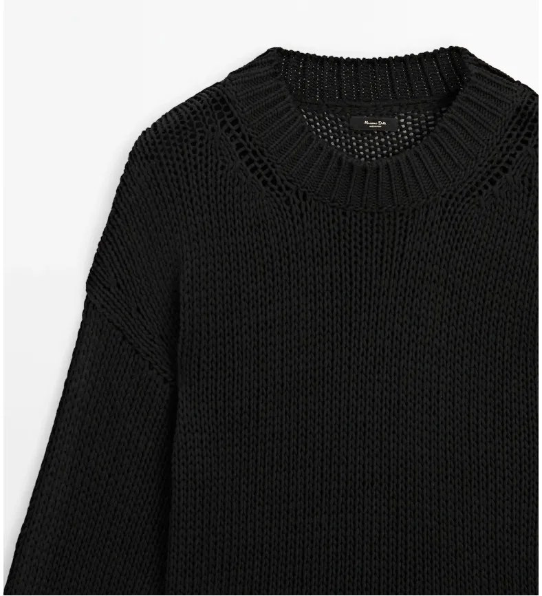 Massimo Dutti  |Casual Style Long Sleeves Plain Cotton Elegant Style