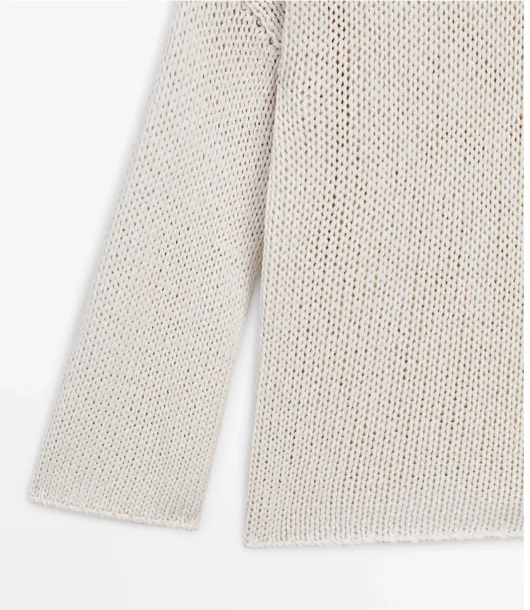 Massimo Dutti  |Casual Style Long Sleeves Plain Cotton Elegant Style